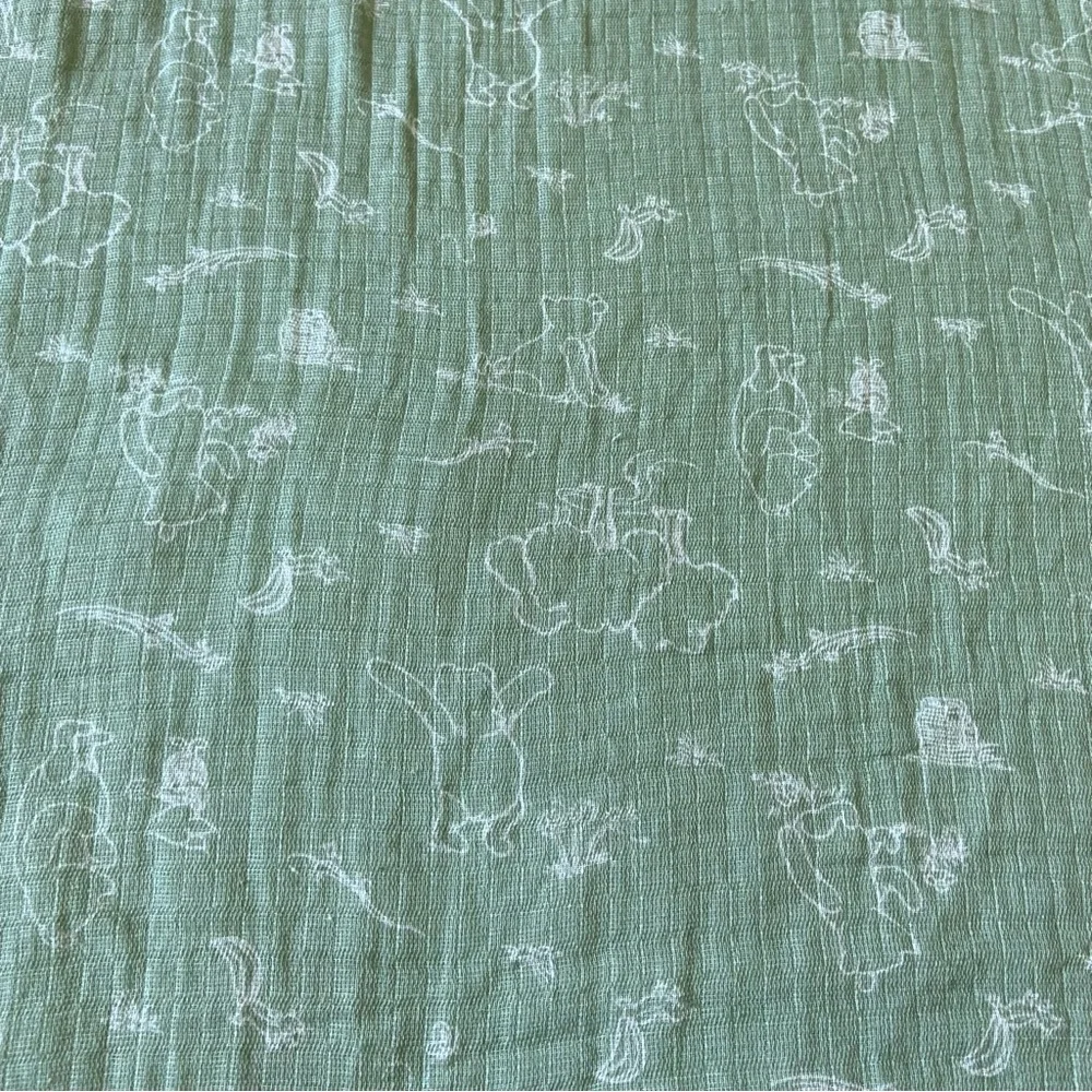 Disney Baby Aden + Anais Winnie The Pooh Piglet Muslin Swaddle Baby Blanket